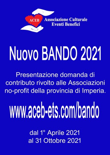 Nuovo bando di ACEB Camporosso per le associazioni no profit della provincia