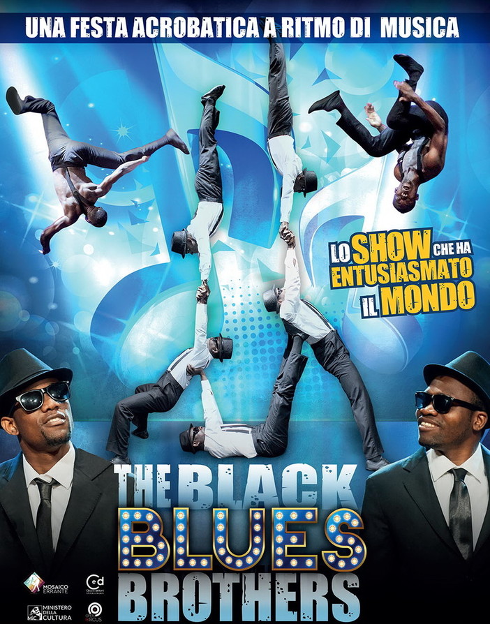 Spettacolo dei Black Blues Brothers al teatro Ariston di Sanremo