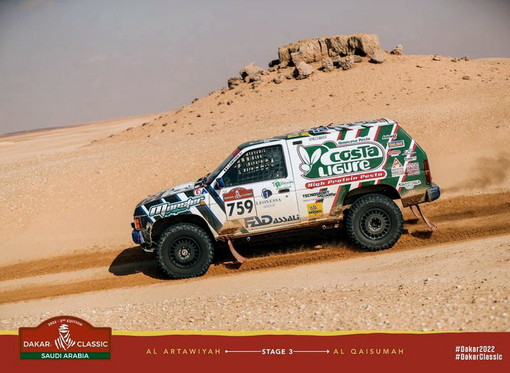 Automobilismo: terza tappa da protagonista per il dianese Luciano Carcheri alla 'Dakar Classic 2022'