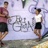 Graffiti in provincia di Imperia: il racconto di Jori e Gioia, street artist che abbelliscono i muri della riviera dei fiori (Foto e video)