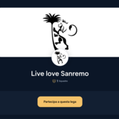 La lega ufficiale 'Live Love Sanremo'