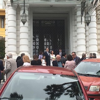 La sala matrimoni chiusa questa mattina in Comune a Sanremo