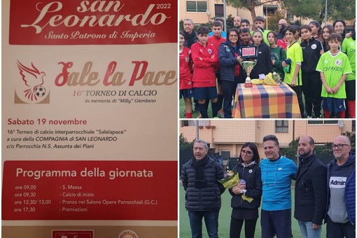 Imperia-Albenga vince il 16° torneo 'Sale la Pace'. Le foto del pomeriggio che ha aperto i festeggiamenti per San Leonardo