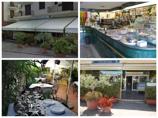 Diano Marina, chiude dopo 39 anni lo storico 'Cafè des Amis', il saluto dei titolari: &quot;Grazie a tutti i clienti per questa meravigliosa avventura&quot;