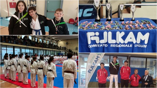 Karate, pieno di medaglie per il DKD di Diano Marina al Trofeo Liguria (foto)