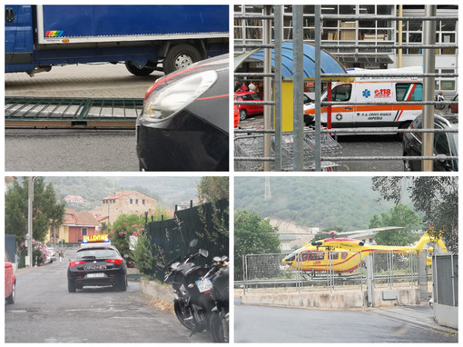 Pontedassio, incidente sul lavoro alla Isnardi: operaio trasportato in codice rosso al Santa Corona da Grifo (foto e video)