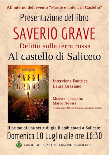 Saliceto (CN): la presentazione del libro 'Saverio Grave – Delitto sulla terra rossa'
