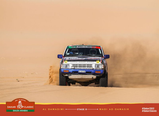 Rally, si complica la Dakar del dianese Luciano Carcheri:rottura della turbina sulla Nissan Terrano 1 i vanifica le possibilità di podio