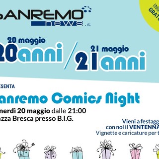 Sanremo Comics Festival: venerdì caricature per tutti in piazza Bresca e sabato premiazioni al Casinò